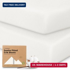 KeaBabies 2-Pack Organic Crib Sheets for Boys, Girls - 52x28 Fitted Crib Mattres