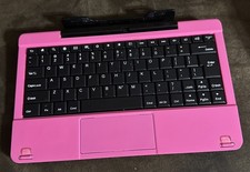 RCA Tablet Detachable Keyboard 10 x 6 1/4 inches Pink Keyboard Only Pre-owned