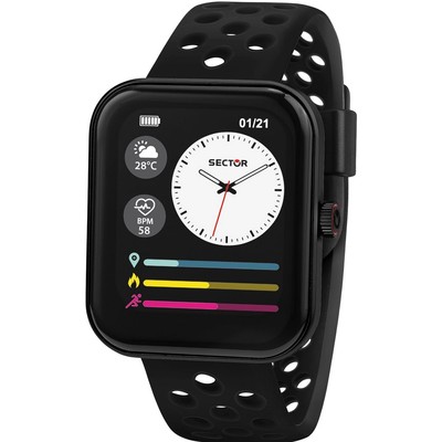 Sector Herren Armbanduhr Analog-Digit Silikonband schwarz USE51159001