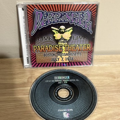 Derringer Live at the Paradise Theater Boston Mass July 7, 1978 Cd RARE OOP