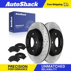 Front Drilled Slotted Brake Rotors Premium Ceramic Pads for Ram 1500 5.7L