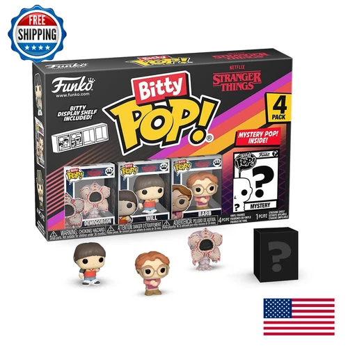 Funko Pop Bitty: Stranger Things - Demogorgon, Will, Barb, Mystery Chase