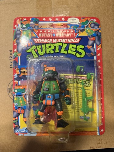 TMNT Navy Seal Mike 1992 Playmates Unpunched MOC S...