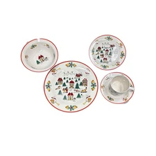 20 PC Jamestown China " The Joy of Christmas "  Dinnerware Set ~ Excellent cond!