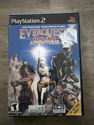 EverQuest Online Adventures Sony PlayStation 2 PS2 CIB Game Disk Case And Manual
