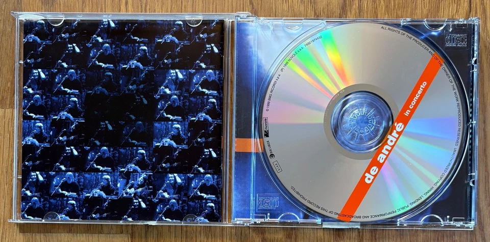 FABRIZIO DE ANDRE' - In Concerto CD - 1999 - 24 bit digital remastering - Immagine 2 di 3