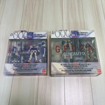 Bandai GFF Gundam Fix Figuration GP01 Zephyranthes GP02A 2 Set Used Japan