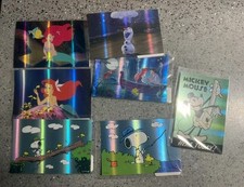 Disney & Peanuts Hologram Postcard Lot - Snoopy, Ariel, Mickey, Olaf