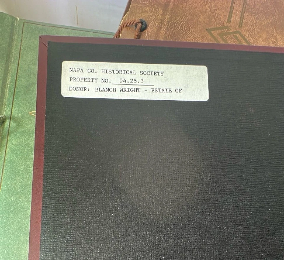 Colección de álbumes de recortes patrimoniales Sociedad Histórica de Napa Años 50 1960 Celebridad Newswor Foto 4 de 4