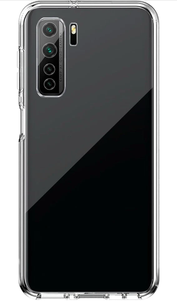 COVER TRASPARENTE PER HUAWEI P40 LITE 5G CUSTODIA FRONTE RETRO IN SILICONE 360 - Immagine 3 di 4