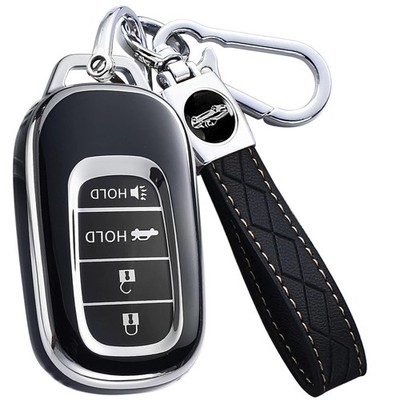 Key Fob Cover for Honda  Premium Soft TPU Shell Full Protection Case with Key...