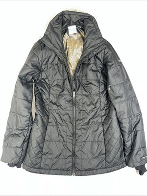 Columbia Jacket Womens Black Omni Heat Interchange Size Medium Damage