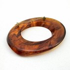 Vintage Lucite Brooch Bangle Bracelets Link Belt Tortoise Shell Root Beer Mod — photo 4