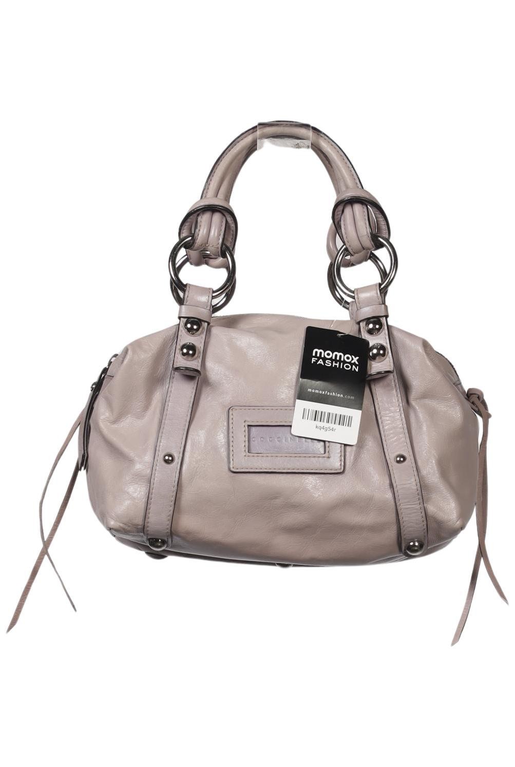 Coccinelle Handtasche Damen Umhängetasche Bag Damentasche Leder Grau #kq4g54r