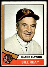 1974-75 O-Pee-Chee VTG OPC Hockey VG-EX Billy Reay Chicago Blackhawks #204