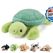 gnomantic Turtle Weighted Stuffed Animals Plush Pillow for Kids
