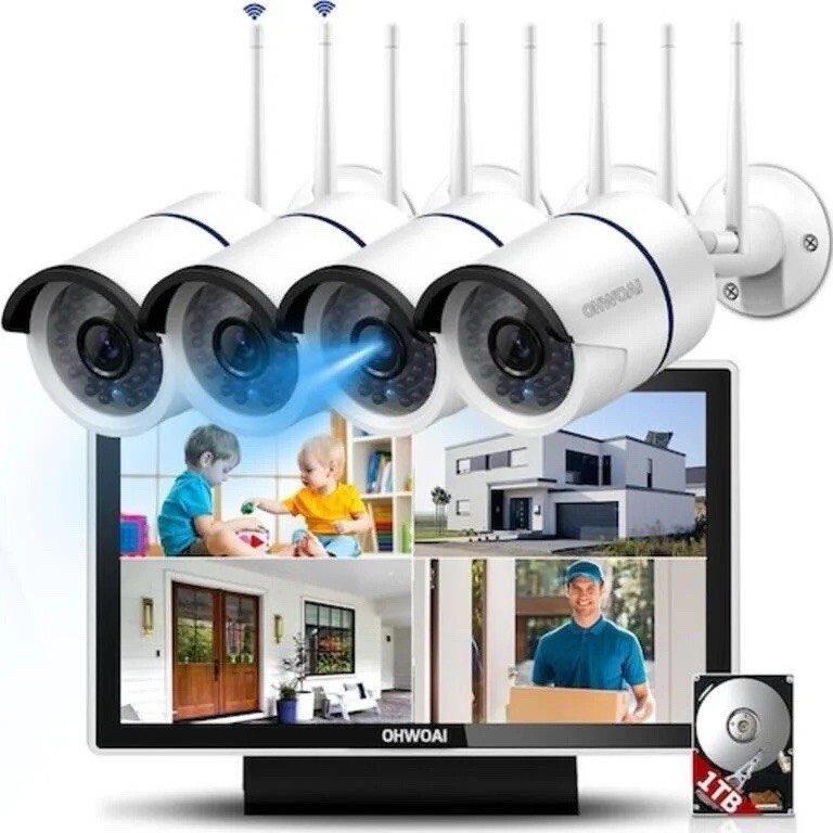 Dual Antenna Enhanced &Amp; 100Ft Night Vision Outdoor Wireless Security Camera