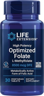 High Potency Optimized Folate 8500 mcg DFE, 30 vegetarian tablets