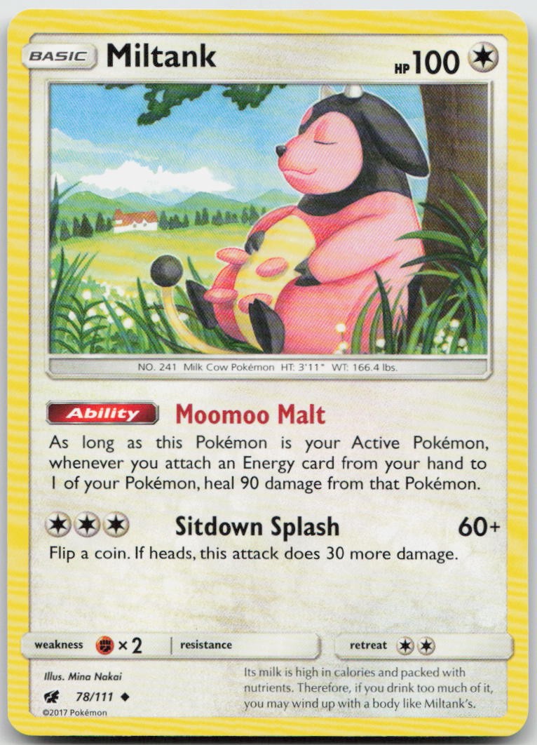 Miltank 78/111 Uncommon Crimson Invasion Pokemon TCG NM