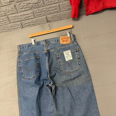 Levis 550 Relaxed Fit Tapered Leg Blue Jeans Mens 36x32 Medium Wash Denim