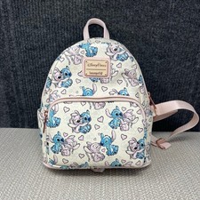 Loungefly Disney Parks Exclusive Mini Backpack Lilo  Stitch Angel Hearts Bag