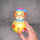 Fisher-Price Humpty Dumpty Roly Poly Clown Toy, Yellow Roly-Poly Figure — photo 1