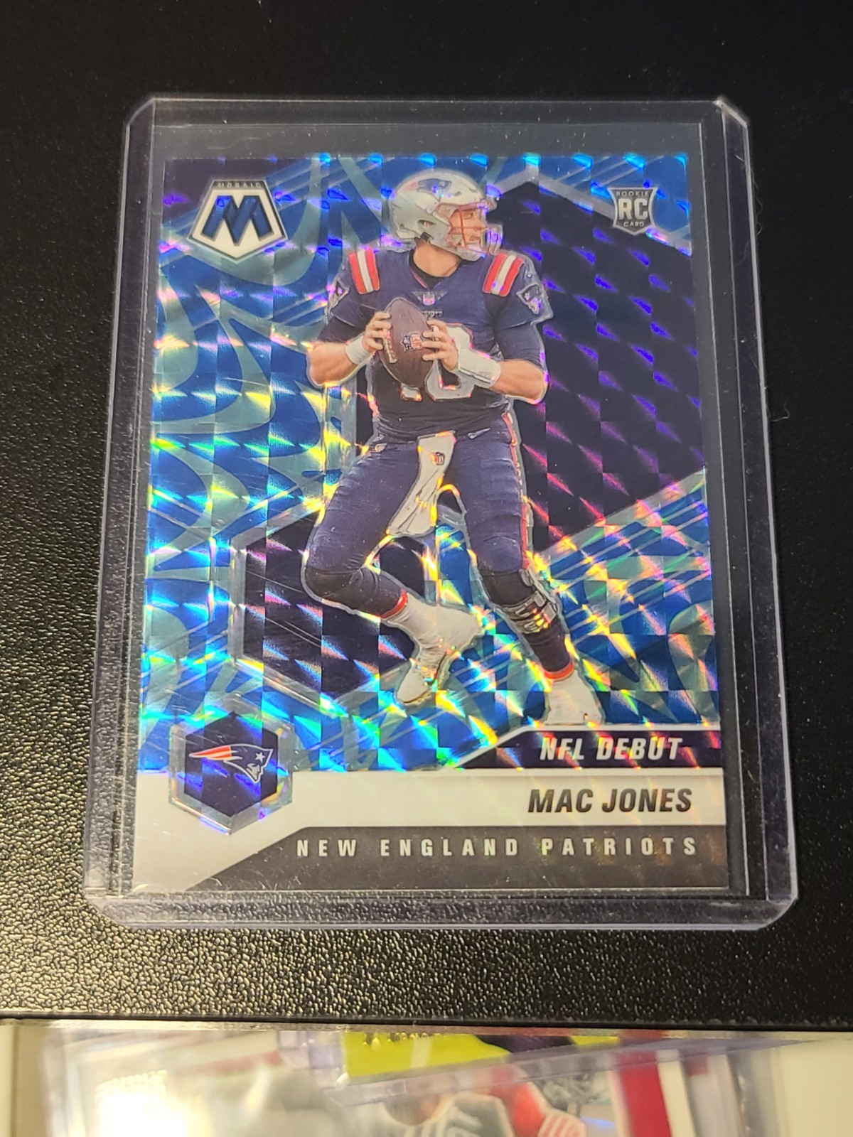 2021 Panini Mosaic - NFL Debut Mac Jones #245 Reactive Blue Mosaic Prizm (RC)