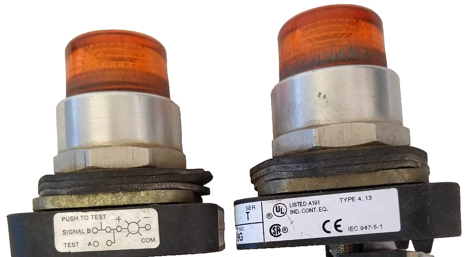 Allen Bradley Naranja Pulsador 800T QTH24G 24V Lámpara N319G (Lote de 2) Foto 4 de 4