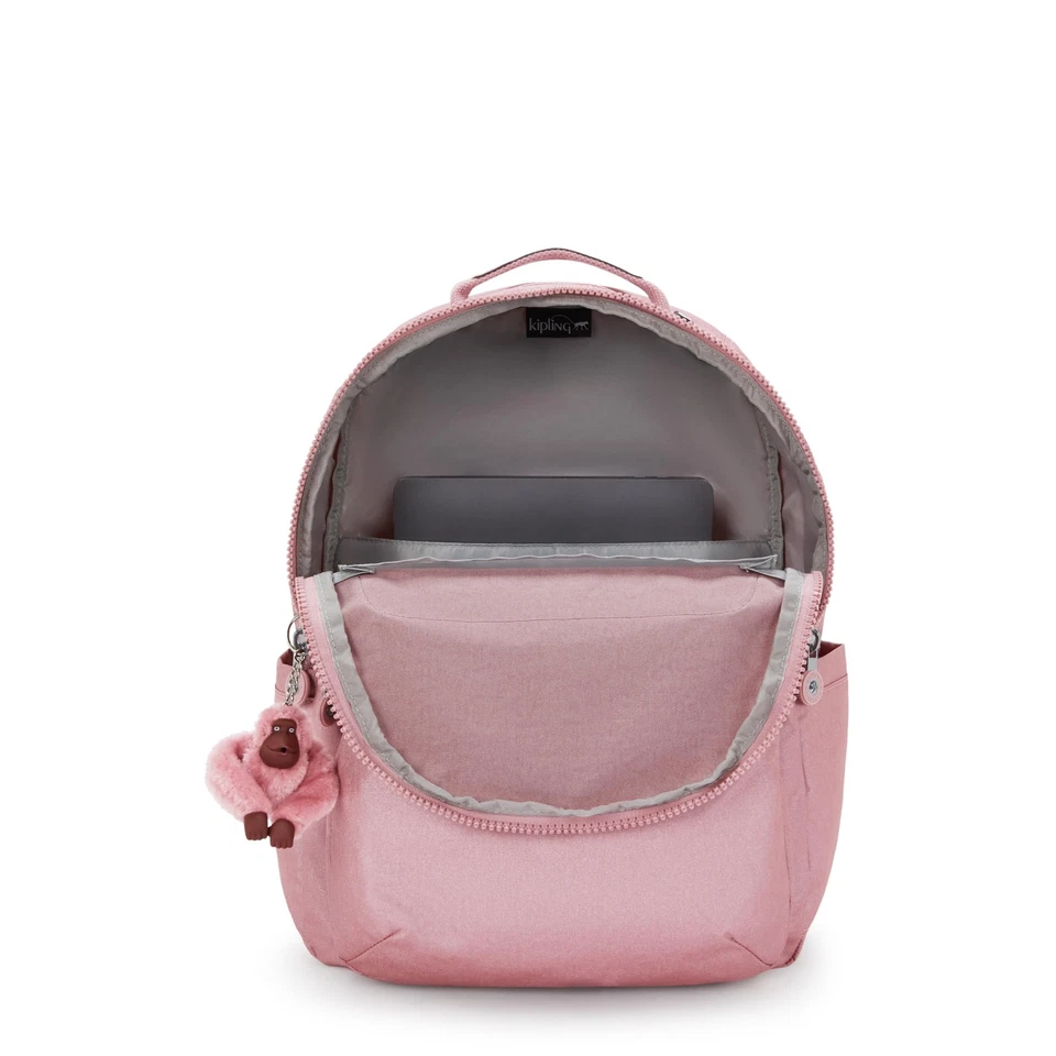 Mochila para portátil Kipling Seoul 15" para mujer, duradera, espaciosa con hombro acolchado... Foto 3 de 4