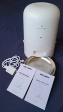 PETLIBRO Automatic Cordless Rechargeable Cat Dog Feeder White 2L Tested Works!