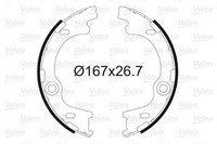 Bremsbackensatz Feststellbremse Valeo 564186 FüR EL LM Sportage SL ELH KIA I30 3
