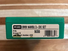 RCBS 56350 8mm Nambu - 3 die set with #25 shell holder