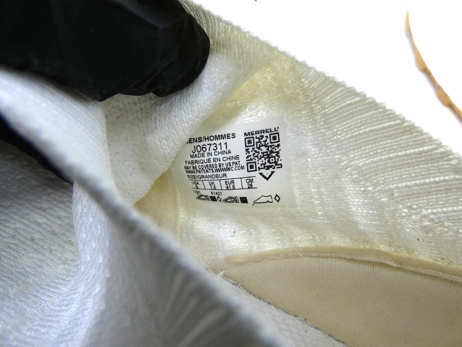 Merrell Men's Embark Moc 'Undyed Gum' J067311 White Shoes Sz 8