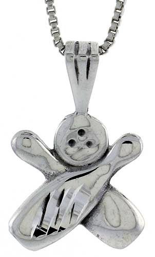 925 Sterling Silver Bowling Ball and Pins Charm Pendant 1 (2