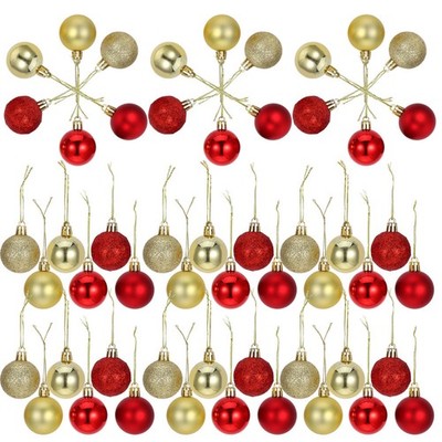 50 Pcs Weihnachtsbaumschmuck Kugeln Weihnachtskugeln Minikugeln Zum Aufhängen