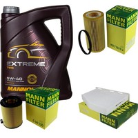 Mann Inspektionspaket 5L Mannol Extreme 5W-40 FüR Audi A3 2.0 FSI VW EOS Passat