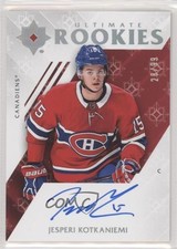 2018-19 Upper Deck Ultimate Collection Rookies 28/99 Jesperi Kotkaniemi Auto 0nn