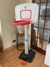 New Children?s Basketball Net Stand Adjustable Grow N Up Hoop Indoor Outdoor