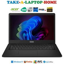 Acer Stone Notcha Gaming Laptop Big 1Tb Terabyte SSD Windows11 Pro i5 4.4GHz FHD