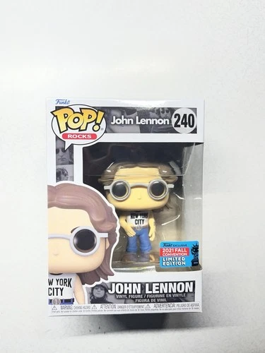 Funko POP! Rocks John Lennon #240 NYCC 2021 Fall Convention Exclusive Vaulted
