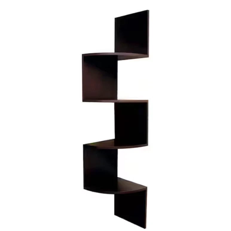 Corner Wall Shelf in Cherry Color