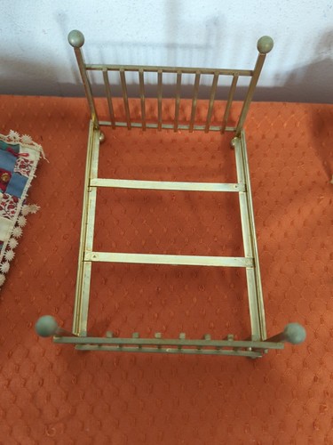 Vintage Dollhouse Furniture/Accessories Lot Of 11 Pieces As Is - Afbeelding 11 van 21