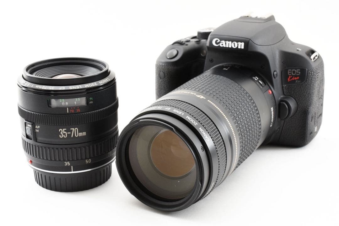 Canon Kiss X9i DSLR Camera with Dual Lens Set Wi-Fi Bluetooth