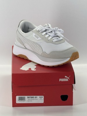 Puma Women's Cruise Rider Scales White|Feather Grey 397893 01 | Size 9