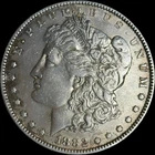 1882 P Morgan Silver Dollar $1 Coin Toned Reverse Philadelphia Mint 90% Silver