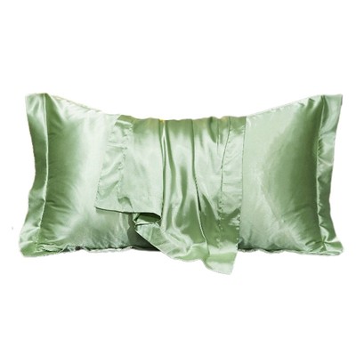 Imitation Silk Satin Pillowcase Modern Solid Color Smooth Single Pillow for Case