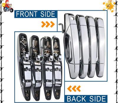 Exterior Door Handle (Upgraded) Chrome Compatible with 2007-2013 Chevy