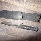 Utica Cut Co WWII USMC Fighting Knife, Original U.S. w/ Scabbard/Sheath — photo 1
