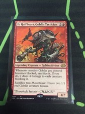 MTG Magic The Gathering Ib Halfheart, Goblin Tactician J22 Rare Goblin Commander