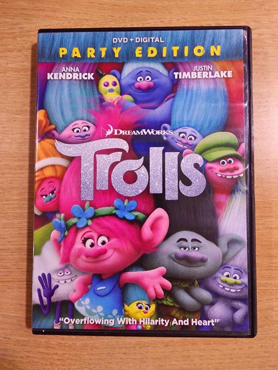 Trolls (DVD, 2017, Party Edition) Anna Kendrick, Justin Timberlake